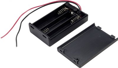 TRU COMPONENTS  SBH431-1AS Lot de 3 supports de batterie avec 3 c&acirc;bles Micro AAA