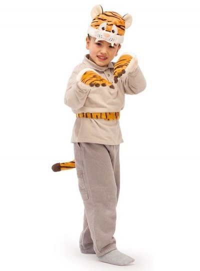 TRUDI  - 19266 - set d&eacute;guisement tigre 3 &agrave; 5 ans (t&ecirc;te, pattes, queue)