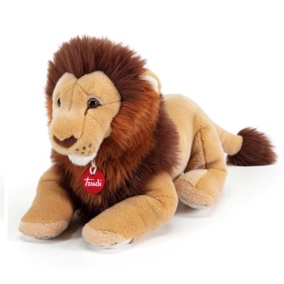 TRUDI , Peluche r&eacute;aliste, toute douce, Lion Narciso M, TUD27542