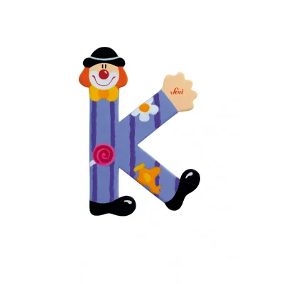 GENERIQUE Trudi Sevi - 181747 - Lettre D&eacute;co Bois - Lettre Clown K