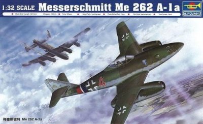 TRUMPETER  02235&nbsp;mod&egrave;le Kit Messerschmitt ME 262&nbsp;A/1&nbsp;A