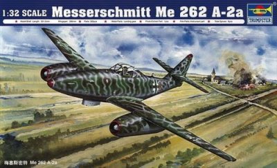 TRUMPETER  02236&nbsp;mod&egrave;le Kit Messerschmitt ME 262&nbsp;A/2&nbsp;A