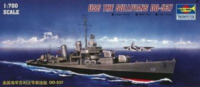TRUMPETER  05731&nbsp;Mod&eacute;lisme Jeu de USS The Sullivans DD 537
