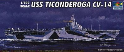 TRUMPETER  05736&nbsp;mod&egrave;le Kit USS Fort Ticonderoga de 14&nbsp;CV