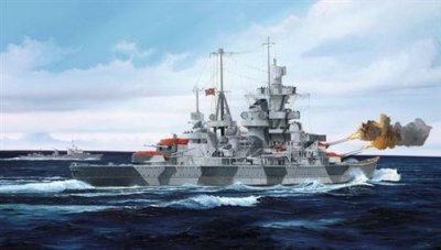 TRUMPETER  05776&nbsp;mod&egrave;le Kit German Cruiser Amiral Hipper 1941