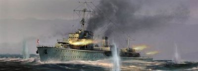 TRUMPETER  05792&nbsp;mod&egrave;le Kit German Destroyers de Z 21&nbsp;1940