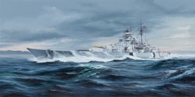 TRUMPETER  5358 1/350 DKM Bismarck Kit de mod&eacute;lisme en Plastique