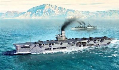TRUMPETER  756713 1939"" 1/700 HMS Ark Royal Kit de mod&eacute;lisme