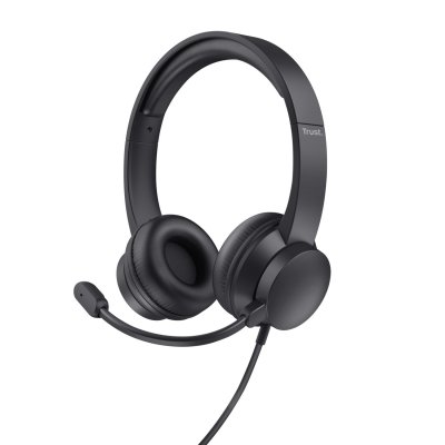 TRUST  Ayda Casque Avec fil Arceau Appels/Musique Noir