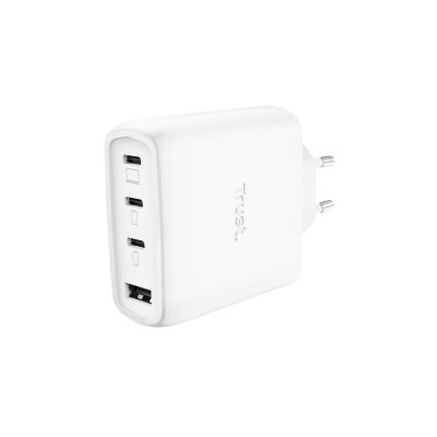 TRUST  Chargeur USB 65 W Power Delivery blanc pour mobile GaN