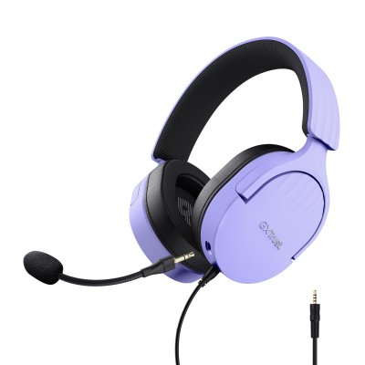 TRUST  GXT 489P FAYZO Casque Avec fil Arceau Jouer Noir, Violet