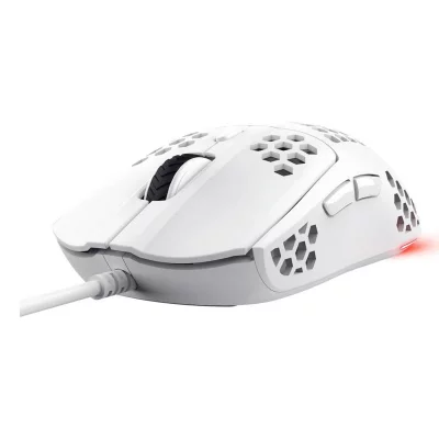 TRUST  GXT 928W Helox - Souris optique de jeu 6400 DPI et RVB (Blanc)