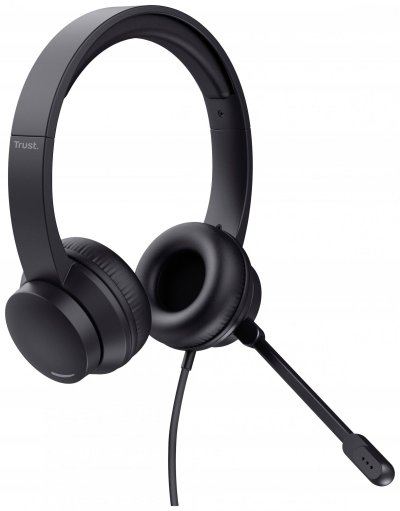 TRUST  HS-201 - Micro-casque - sur-oreille - filaire - USB-A - noir