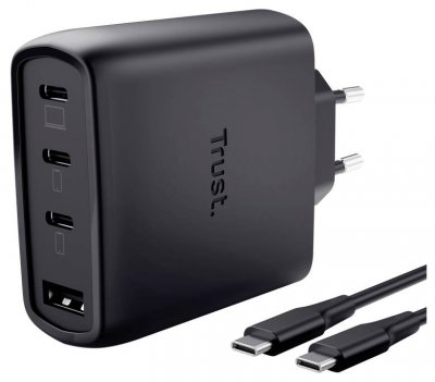 TRUST  Maxo 65w Universale Nero Ac Ricarica Rapida Interno