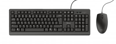TRUST  Primo teclado Rat&oacute;n incluido USB QWERTY Espa&ntilde;ol Negro