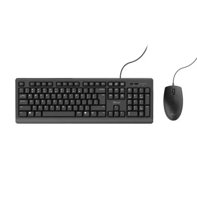 TRUST  Tkm-250 Mouse And Keyboard Noir Spanish QWERTY