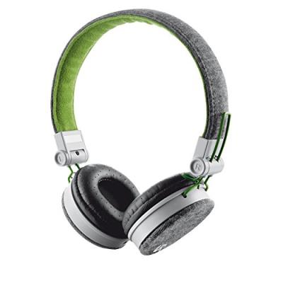 URBANREVOLT Trust Urban Fyber Casque Audio pour Telephone Portable et Tablette - Gris/Vert