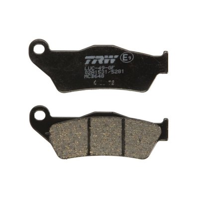 TRW  Plaquettes de frein, et m&acirc;choires moto, MCB648 Allround organique
