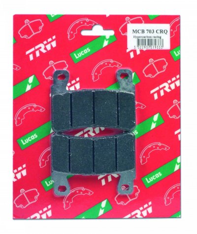 TRW  Plaquettes de frein, et m&acirc;choires moto, MCB703 Allround organique