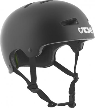 TSG  Casque Bowl Evolution Adulte Unisexe, Noir, S/M (54-56cm)