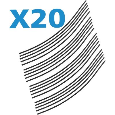 OZAKI Tube de 20 fils nylon carr&eacute;  - Longueur: 300mm, &Oslash;: 3,50mm