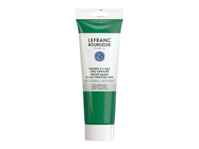 LEFRANC BOURGEOIS Tube de 250 ml d'encre pour la linogravure, Vert &eacute;meraude