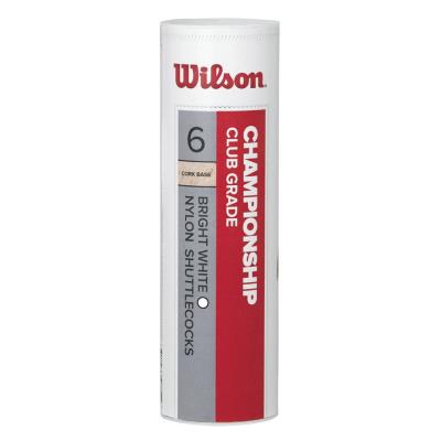WILSON Tube de 6 volants  Championship - blanc - 78