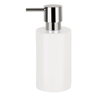 SPIRELLA Tube distributeur de savon porcelaine - 16x7x7 cm - blanc