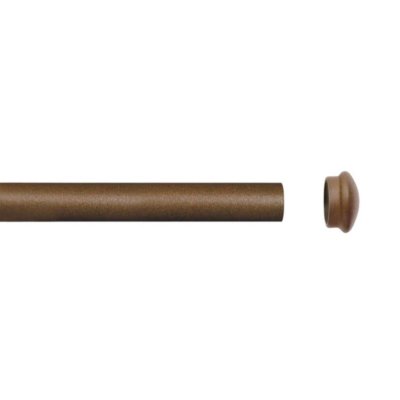 Tube nu en Fer Forg&eacute; Rouille 2 m diam 28mm - Rouille - 2 m