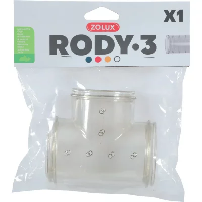 Tube t rody3 gris transp pour rongeur et petit mammif&egrave;re