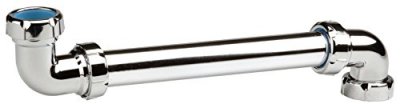 NICOLL Tubulure d&eacute;port siphon sortie arri&egrave;re - Filetage 33 x 42 mm - chrom&eacute;