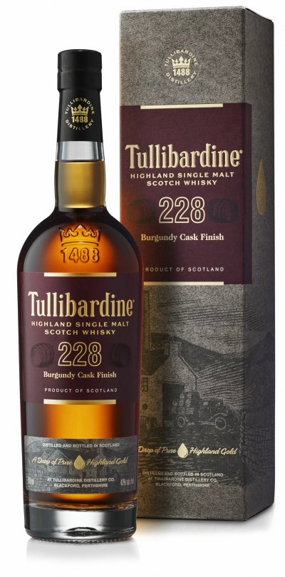 TULLIBARDINE  Burgundy 228 70cl Whisky + Coffret cadeau 
