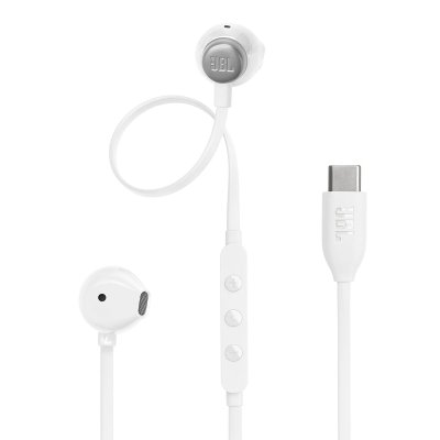 JBL Tune 305 C Blanc - Ecouteurs filaire type-C