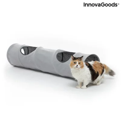 INNOVAGOODS Tunnel de Jeu Pliable pour Animaux de Compagnie Funnyl 