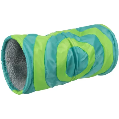 TRIXIE Tunnel douillet, cochon d'inde &oslash; 15 &times; 35 cm, turquoise/vert