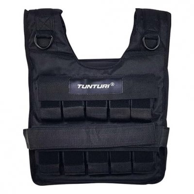 TUNTURI  gilet de poids Pro 20 kg noir taille unique