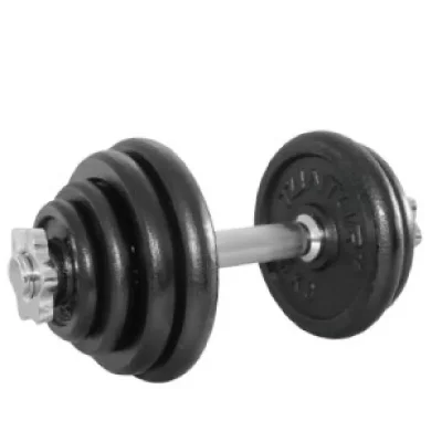 TUNTURI  halt&egrave;res 8 pi&egrave;ces total 15 kg noir/chrome