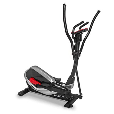 BOUDECH Turbo 9000 - v&eacute;lo elliptique &agrave; r&eacute;sistance magn&eacute;tique avec volant d'inertie de 9 kg.
