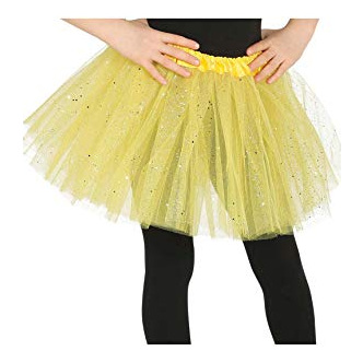 FIESTAS GUIRCA, S.L. Tutu Jaune Brillant enfant 