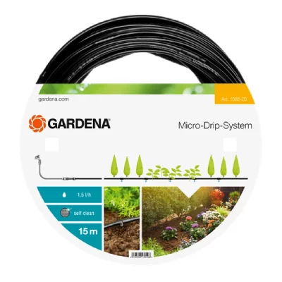 GARDENA Tuyau &agrave; goutteurs incorpor&eacute;s de surface 4.6mm 
