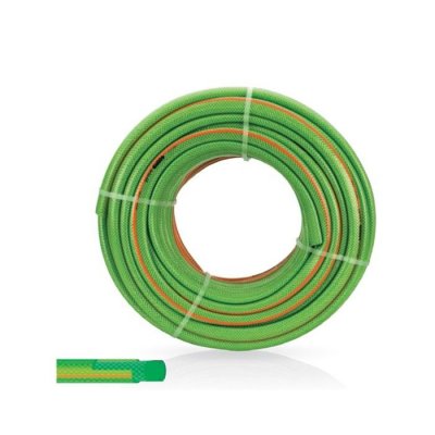 VITO GARDEN Tuyau arrosage tress&eacute; 50 m&egrave;tres diam 25mm 1souple haute r&eacute;sistance