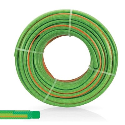 VITO Tuyau arrosage tress&eacute; 50 m&egrave;tres &Oslash; 19 mm 3/4 Pression 20 bar Souple haute r&eacute;sistance