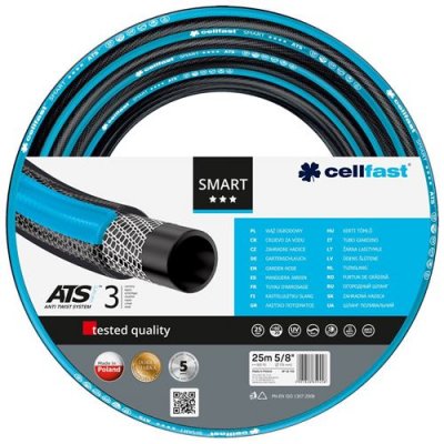 CELLFAST Tuyau d'arrosage &agrave; 3 couches SMART ATS 5/8 25m 