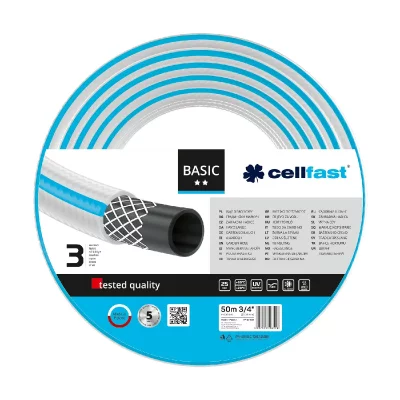 PAS DE MARQUE Tuyau d'arrosage Cellfast Basic 3/4"" 50m Robuste et flexible 10-422