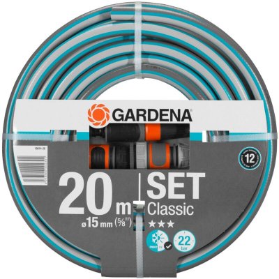 GARDENA Tuyau d'arrosage &eacute;quip&eacute;  Classic L.20 m Diam.15 mm 