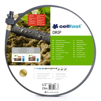 CELLFAST Tuyau d'arrosage poreux drip 1/2 - longueur 15 m 