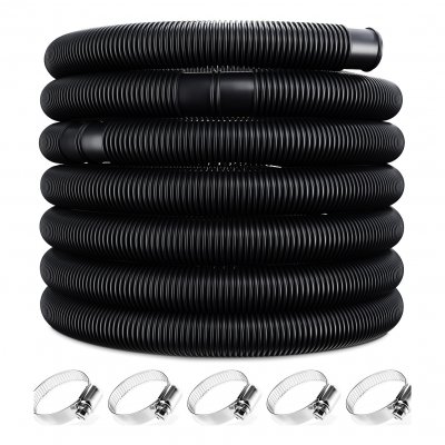 MONZANA&REG; Tuyau de piscine flexible Noir &Oslash;38mm x 14m
