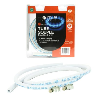 HOME EQUIPEMENT Tuyau gaz butane 1.50 m validit&eacute; 5 ans 90134 pour Cuisini&egrave;re - nc