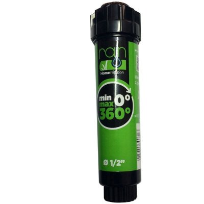 RAIN Tuy&egrave;re  r&eacute;glable - 15A - 10 cm - Noir - Turbine et tuy&egrave;re - 