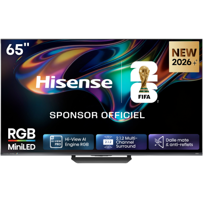 HISENSE TV  RGB Mini LED 4K 65UR8S 164 cm 2026